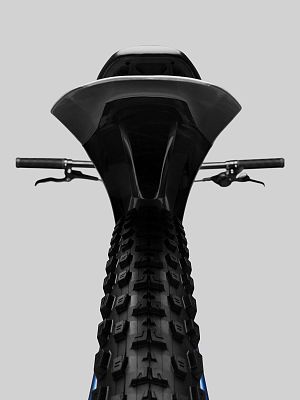 Превью Крыло 27.5" Крыло велосипедное заднее CLUXX Scape 26"-29" Black/Grey